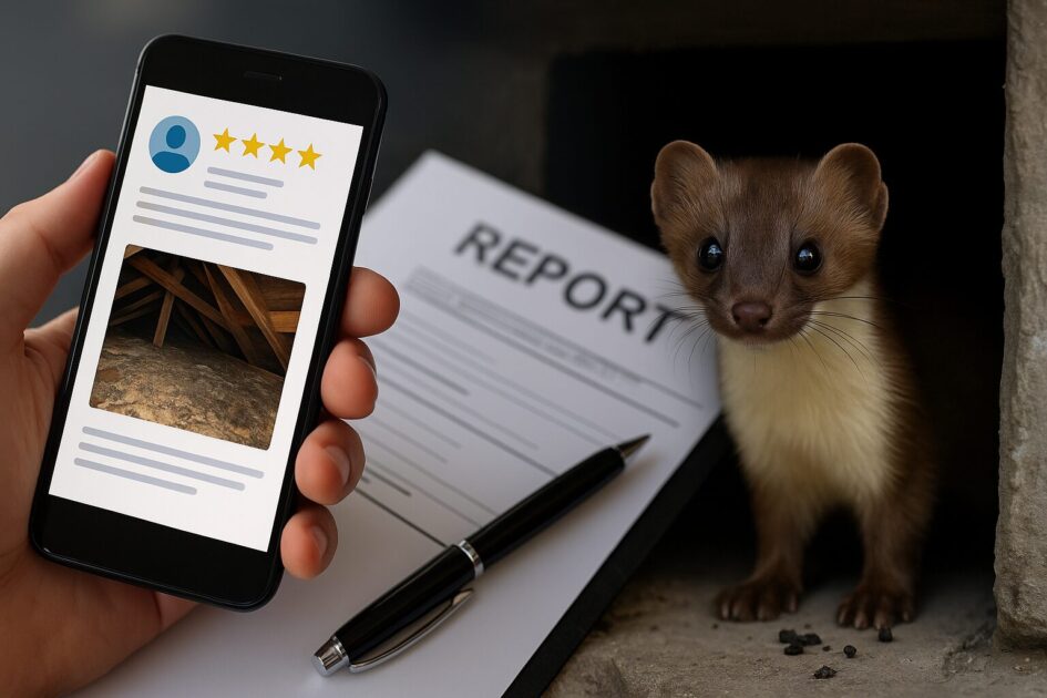 イタチ駆除業者の口コミを見るときの注意点（写真と保証で判断）