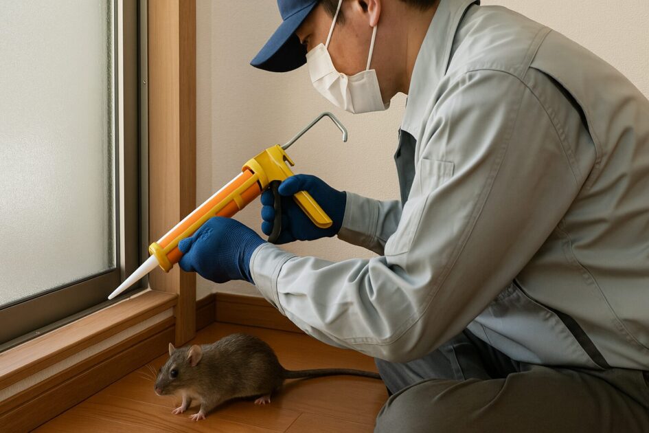 ネズミ駆除施工当日の流れと再発防止（封鎖と清掃の要点）