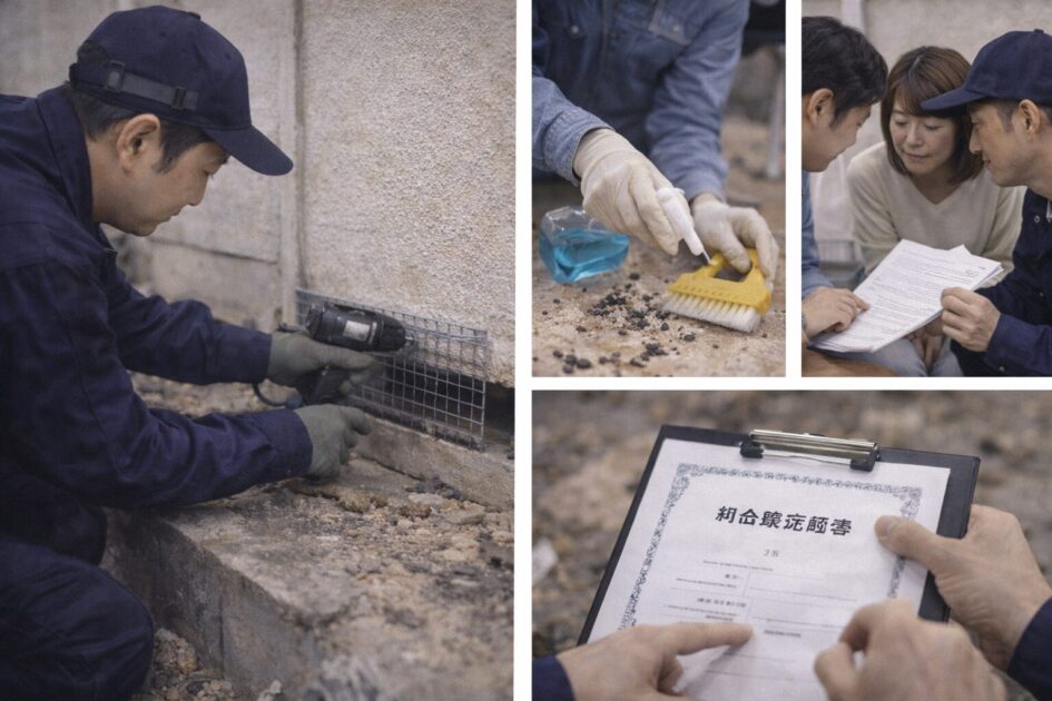 ネズミ駆除料金が動くポイント(概要)|「封鎖」「清掃」「保証」でブレる