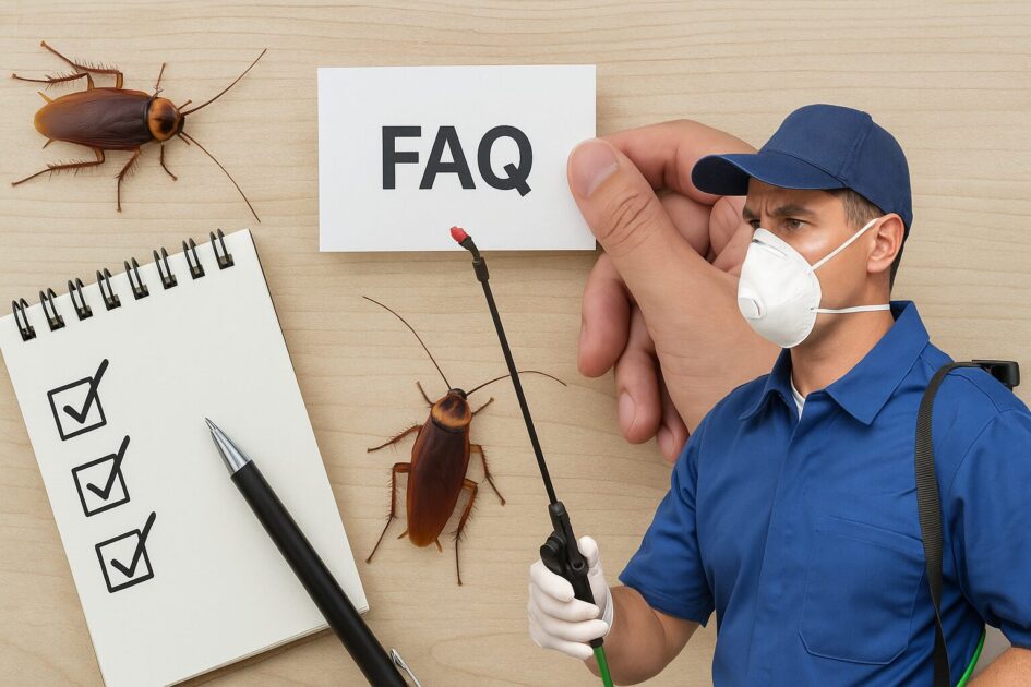 堺市でゴキブリ駆除業者を頼むときのよくある質問(FAQ)