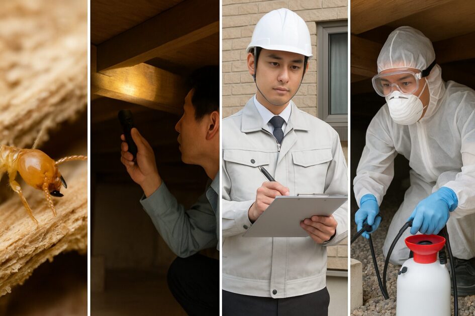 シロアリ駆除名古屋｜現地調査〜駆除当日の流れとスケジュール