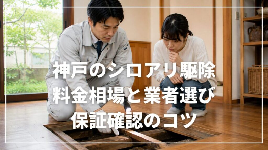 神戸のシロアリ駆除｜料金相場と業者選び・保証確認のコツ