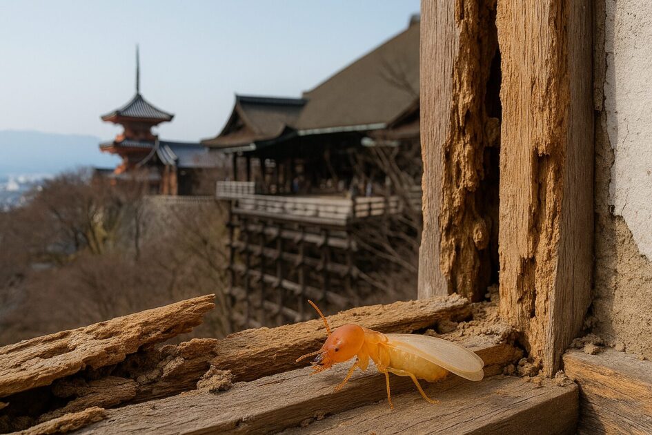 京都のシロアリ被害の特徴とよくある発生場所