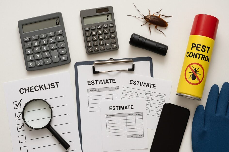 ゴキブリ駆除依頼前チェックリスト:同一スコープで比較する準備