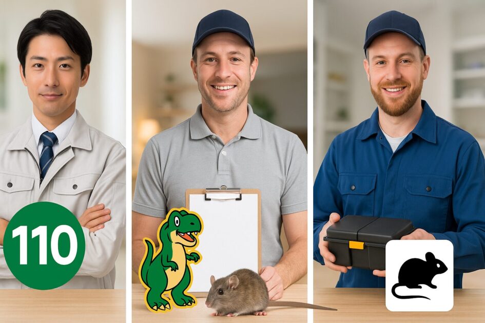 札幌対応のネズミ駆除3サービスの特徴と使い分け（害獣駆除110番・駆除ザウルス・害獣駆除屋）