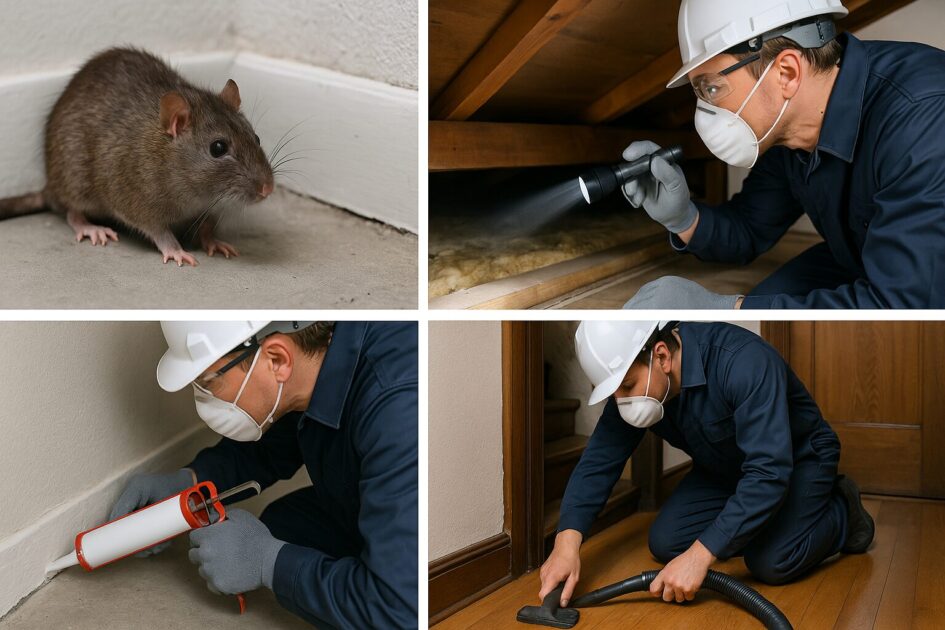 ネズミ駆除施工当日の流れと再発防止（封鎖と清掃の要点）