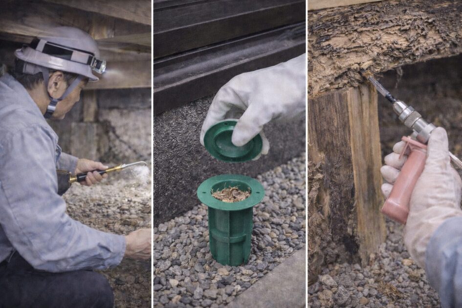工法別のシロアリ駆除費用｜バリア／ベイト／局所処理の違い
