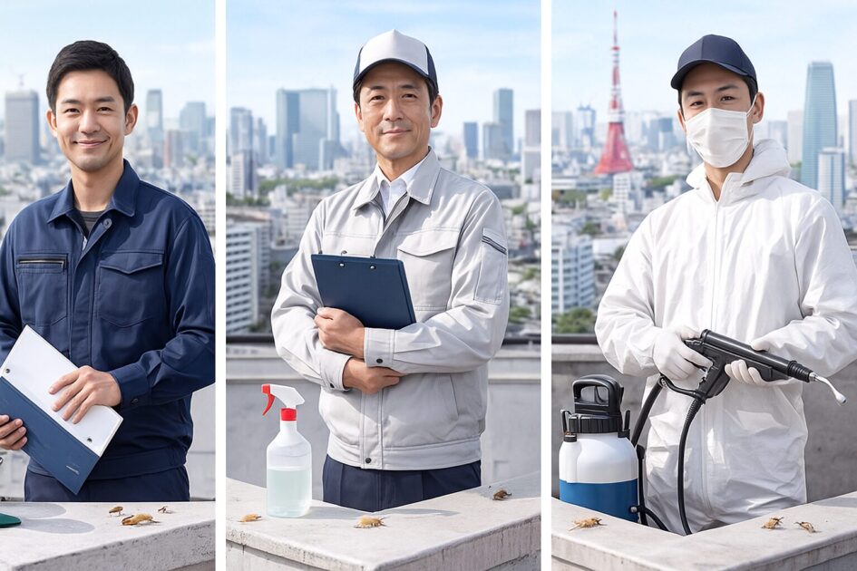 東京対応のシロアリ駆除3サービス比較（シロアリ110番・街角シロアリ駆除相談所・害虫駆除屋）