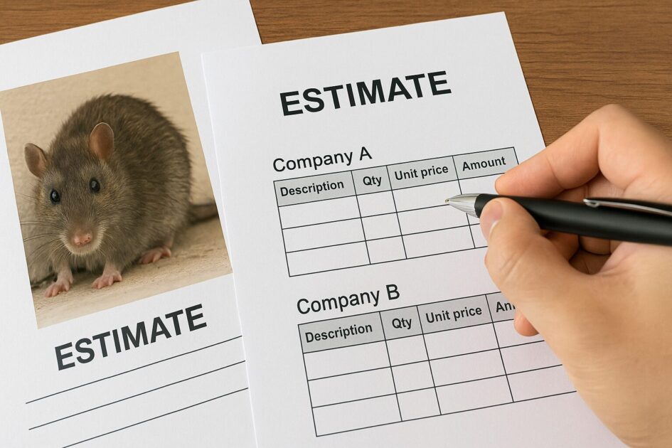 ネズミ駆除柏市で業者を選ぶコツ｜同条件の相見積りテンプレ