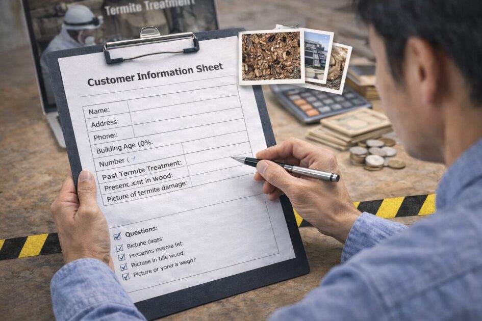 シロアリ駆除業者へ相談する前に準備すること（時短テンプレ）