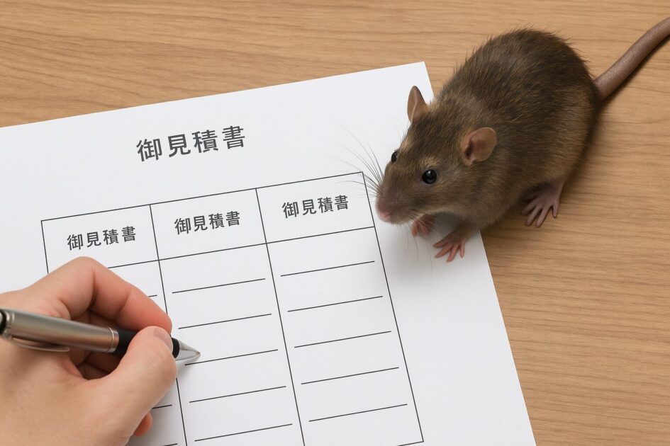 ネズミ駆除大田区で業者を選ぶコツ｜同条件の相見積りテンプレ
