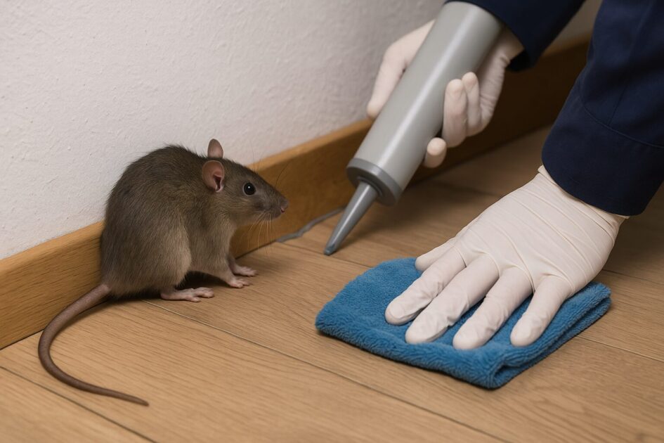 ネズミ駆除施工当日の流れと再発防止（封鎖と清掃の要点）