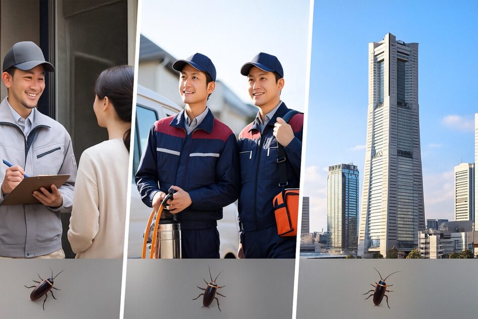 ゴキブリ駆除でおすすめの業者タイプ3つと使い分け