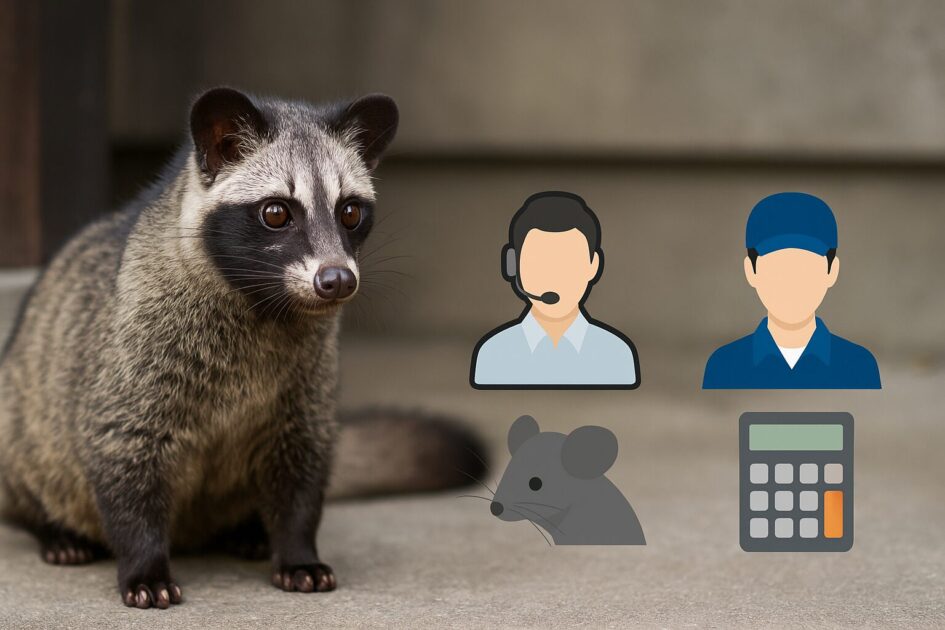 ハクビシン駆除でおすすめの業者3タイプ（総合窓口・専門系・相見積り）
