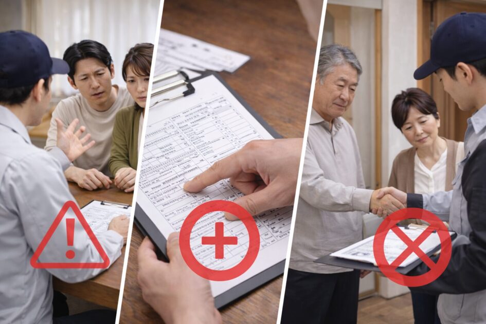 シロアリ駆除業者選びで失敗しやすい3パターン