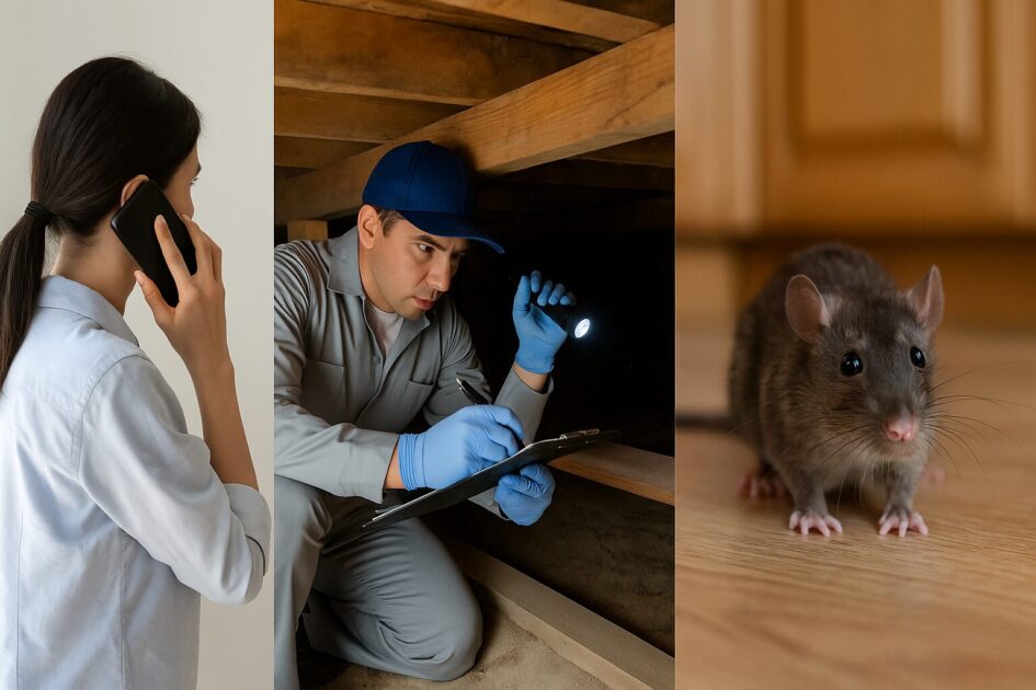 一軒家のネズミ駆除を依頼するときの流れ（相談〜調査〜施工）
