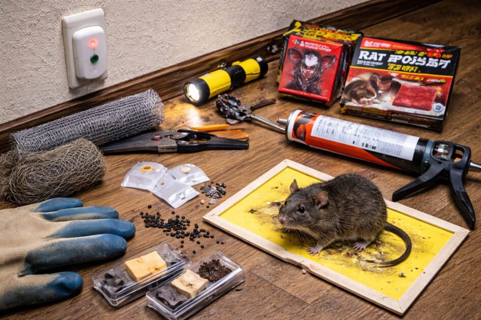 ネズミ駆除を自力でやる応急処置（今日〜48時間）