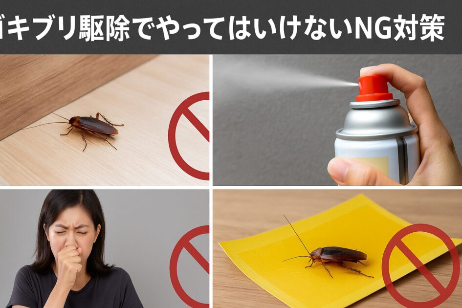 ゴキブリ駆除でやってはいけないNG対策|堺市でありがちな失敗例