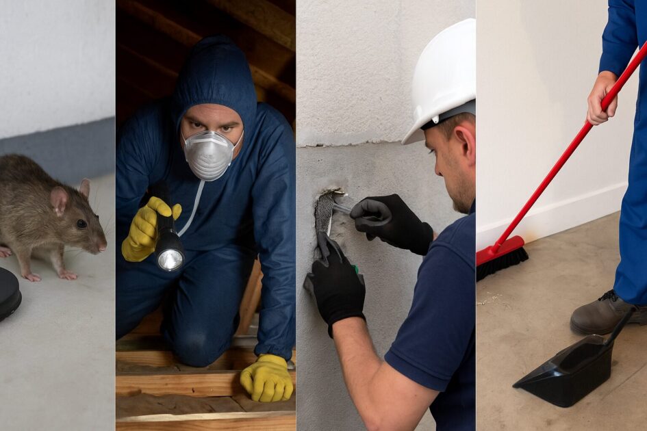 ネズミ駆除施工当日の流れと再発防止（封鎖と清掃の要点）