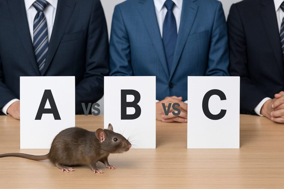 ネズミ駆除｜3社比較（役割で使い分け）