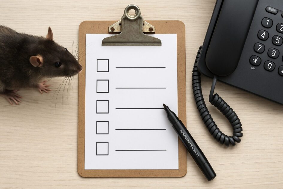 ネズミ駆除即日対応の頼み方｜連絡時に伝えるチェック項目