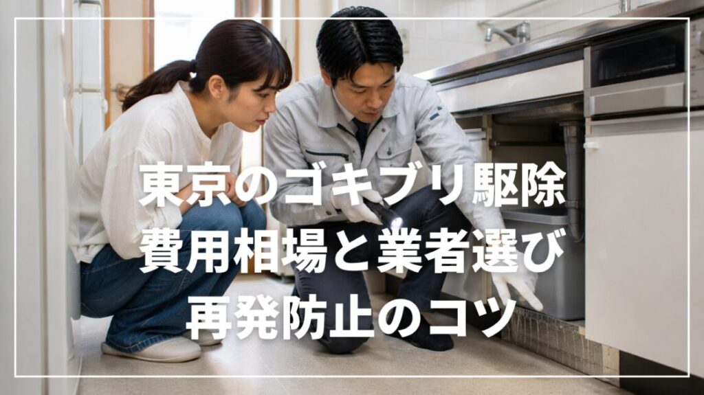 東京のゴキブリ駆除|費用相場と業者選び・再発防止のコツ