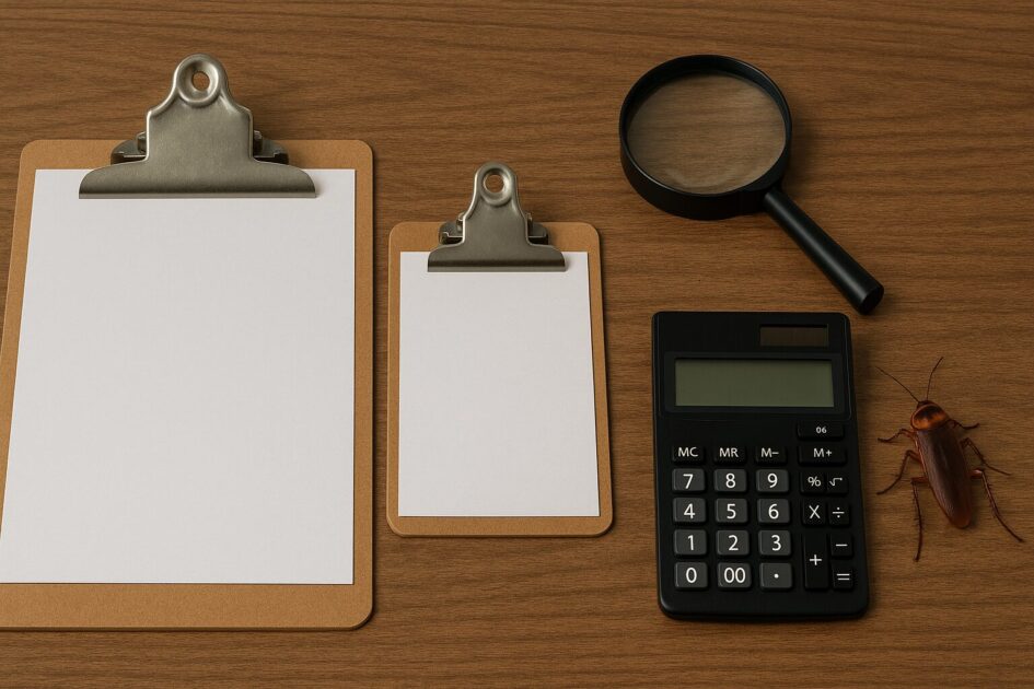 ゴキブリ駆除業者の費用相場と見積りの読み方