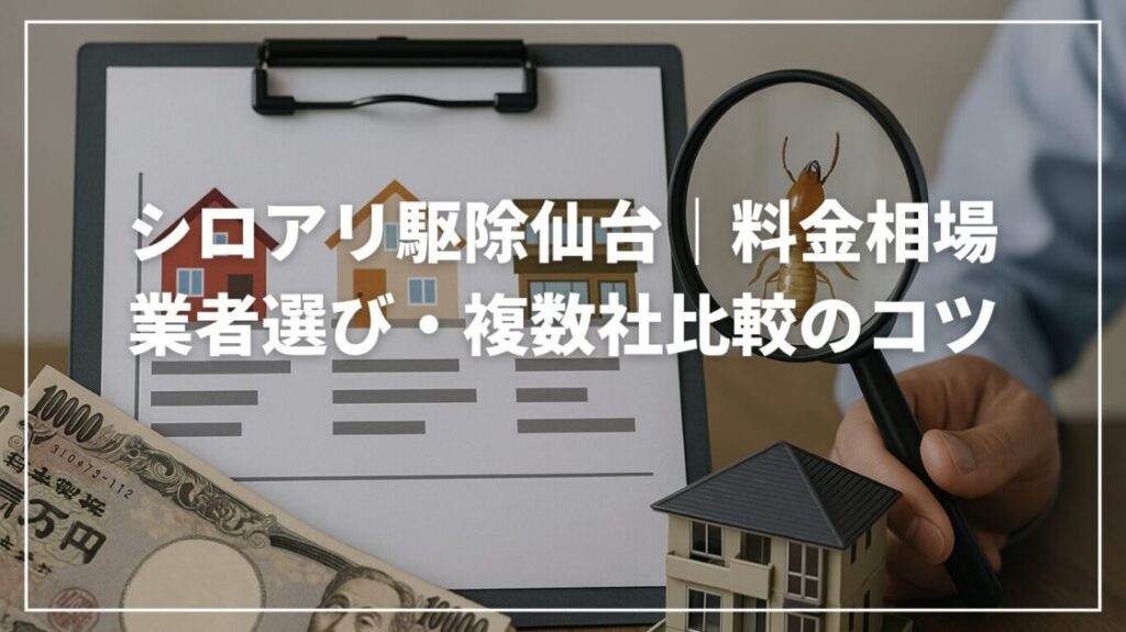 シロアリ駆除仙台｜料金相場と業者選び・複数社比較のコツ