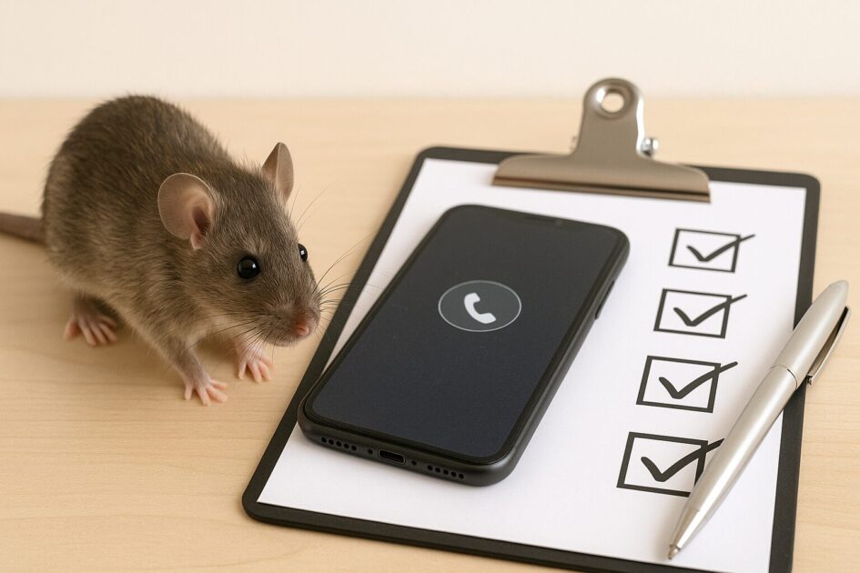 ネズミ駆除即日対応の頼み方｜連絡時に伝えるチェック項目