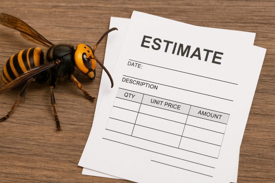 スズメバチ駆除｜同条件の相見積りテンプレ