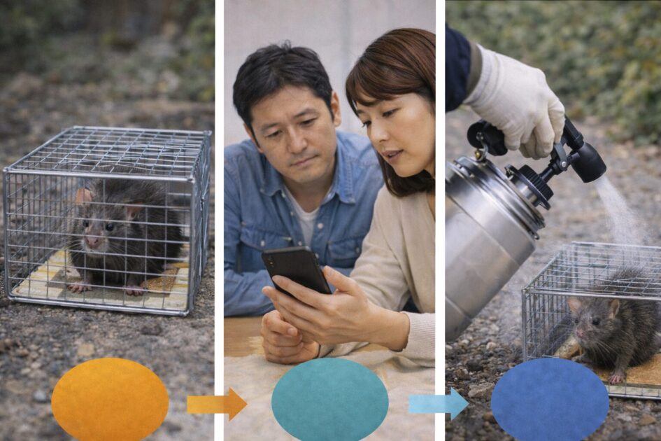 大阪市でネズミが出たとき最初にやること(今日〜48時間の応急)