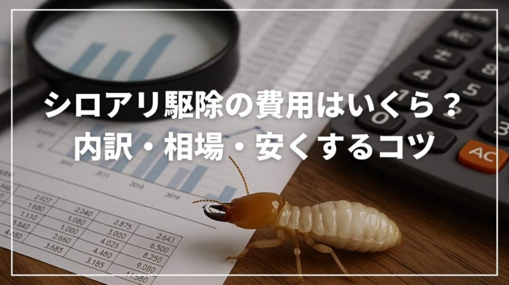 シロアリ駆除の費用はいくら？内訳・相場・安くするコツ
