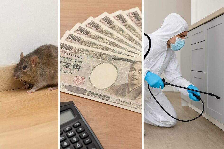 ネズミ駆除一軒家の料金体系と内訳