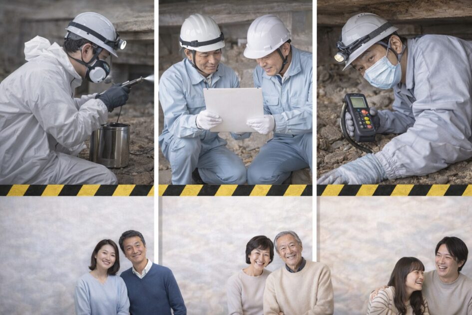 【比較】全国対応3社の特徴と使い分け｜一軒家のシロアリ駆除