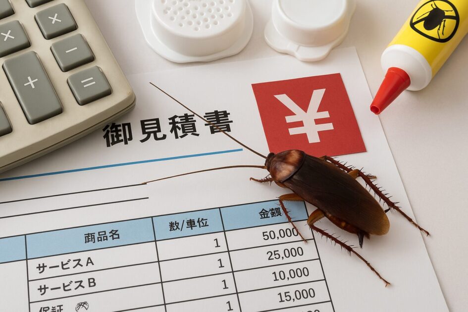 ゴキブリ駆除見積りの読み方：内訳と「高くなる要因」