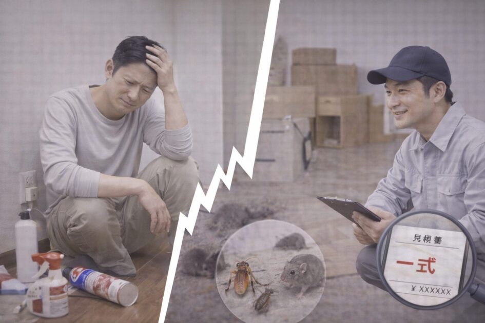 害虫駆除自力の限界ライン|市販品で止まらないなら「相談」が早い