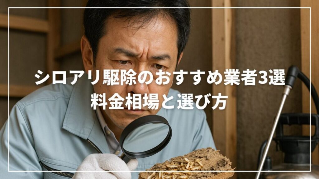 シロアリ駆除のおすすめ業者3選｜料金相場と選び方