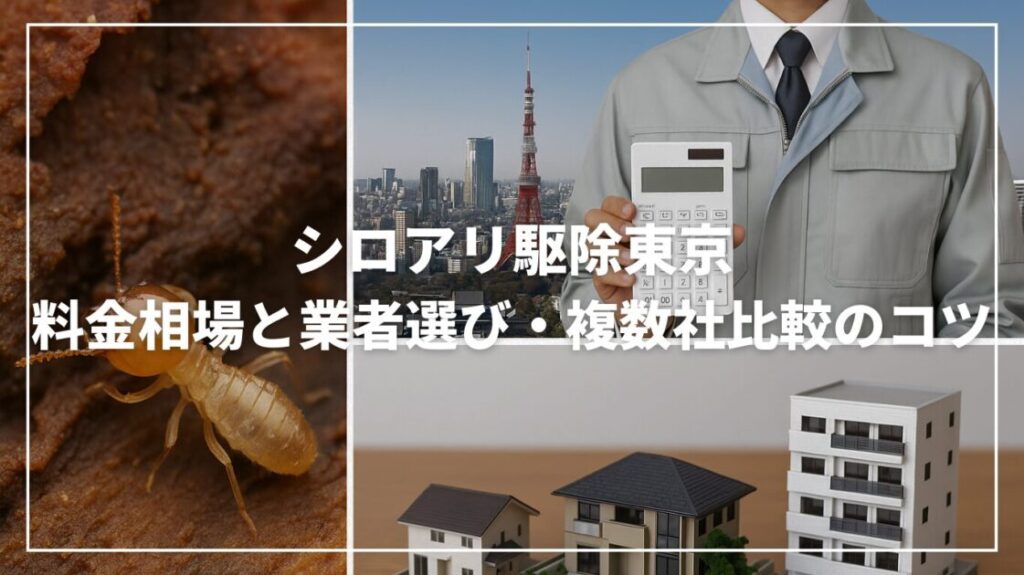 シロアリ駆除東京｜料金相場と業者選び・複数社比較のコツ