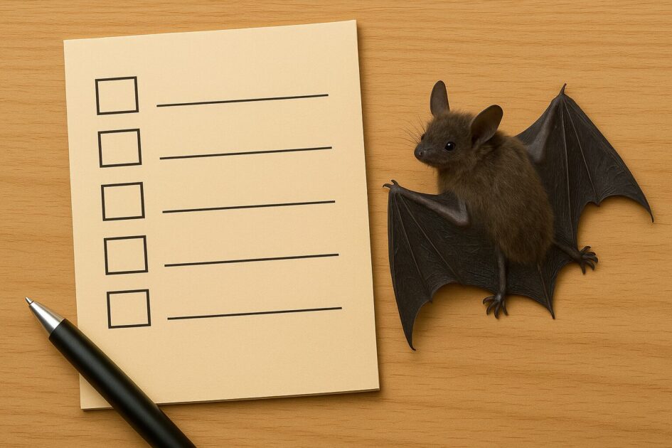 コウモリ駆除業者に問い合わせるときのチェックリスト