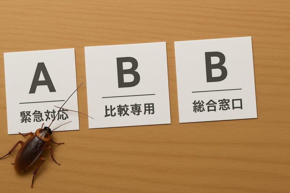 東京で使いやすいゴキブリ駆除サービス3社比較：役割で使い分ける