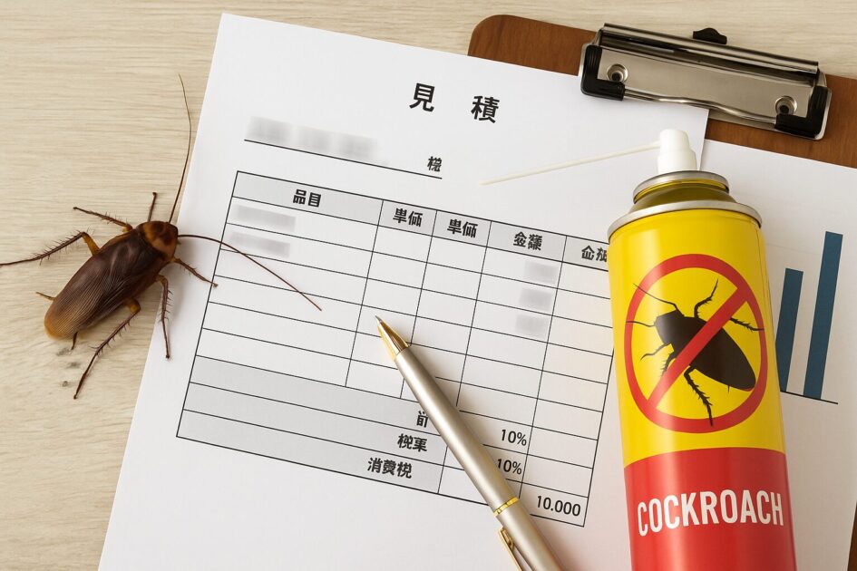 堺市でゴキブリ駆除を頼むときの費用相場と見積りの読み方