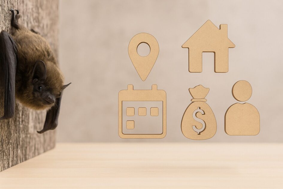 コウモリ駆除の費用を決める5つのポイント