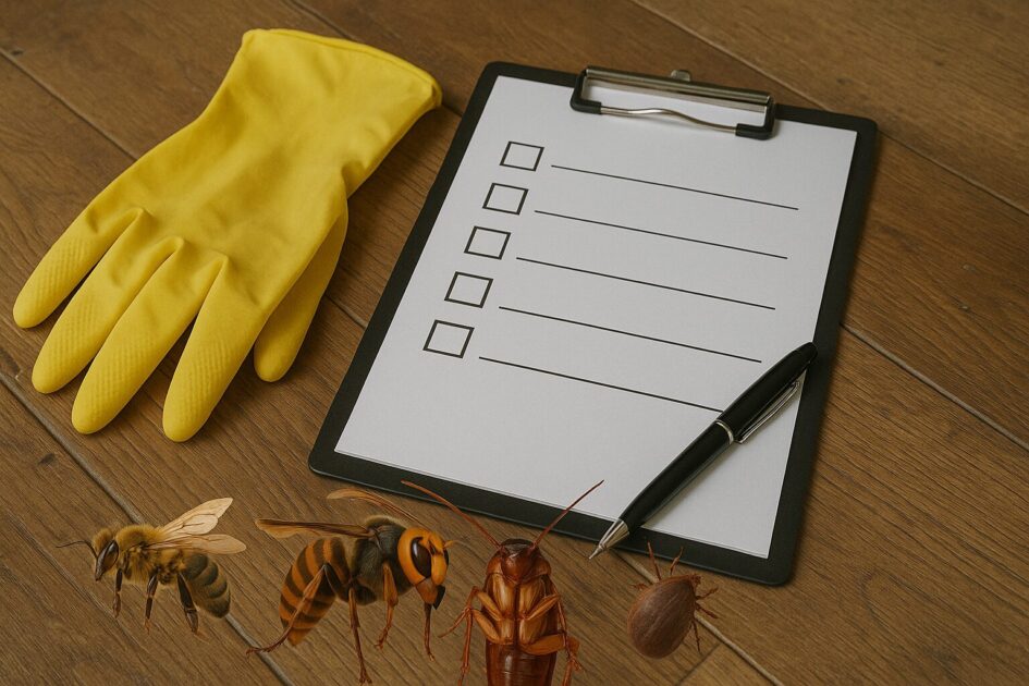 東京で害虫駆除を依頼する前の準備チェックリスト