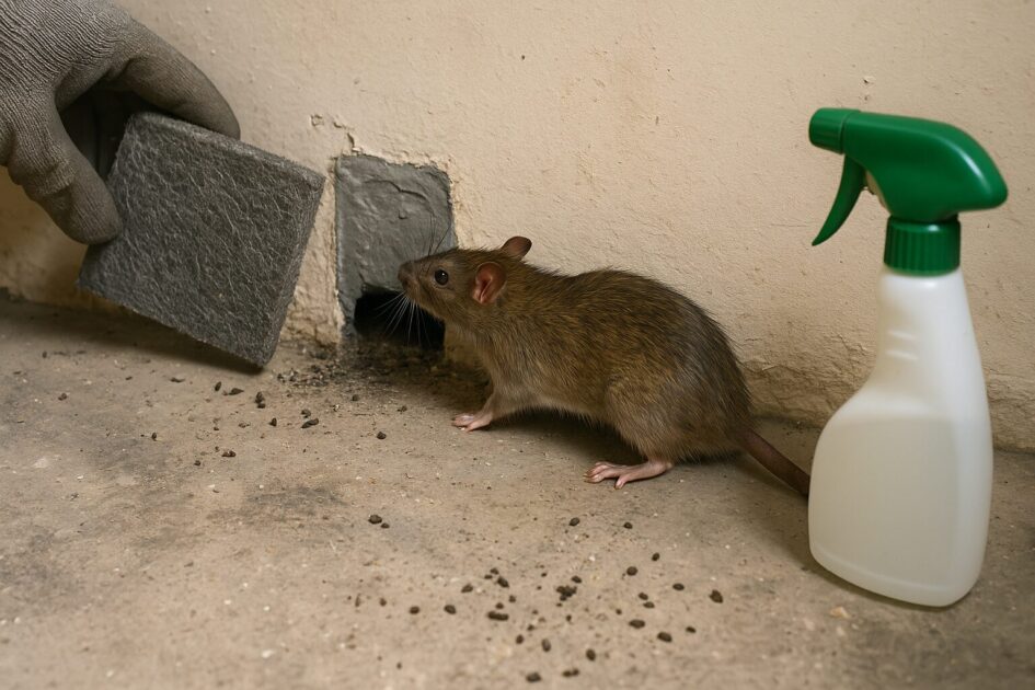 ネズミ駆除施工当日の流れと再発防止のポイント（封鎖と清掃）