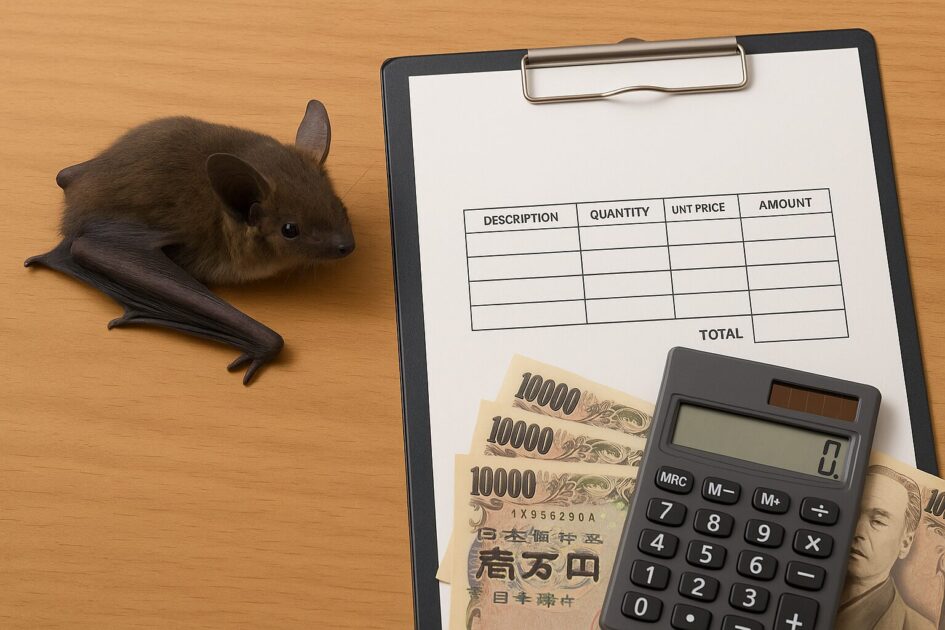 コウモリ駆除の料金相場と見積りの見方