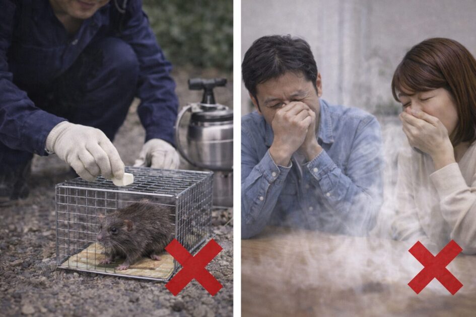 ネズミ駆除を自力でできるのは「応急」まで|やってはいけないNG行動