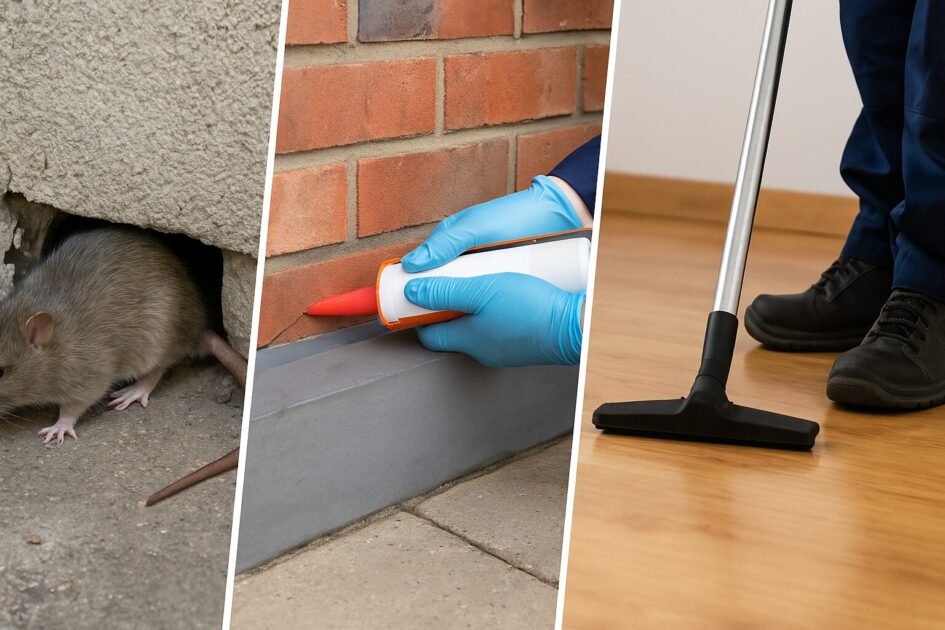 ネズミ駆除施工当日の流れと再発防止（封鎖と清掃の要点）