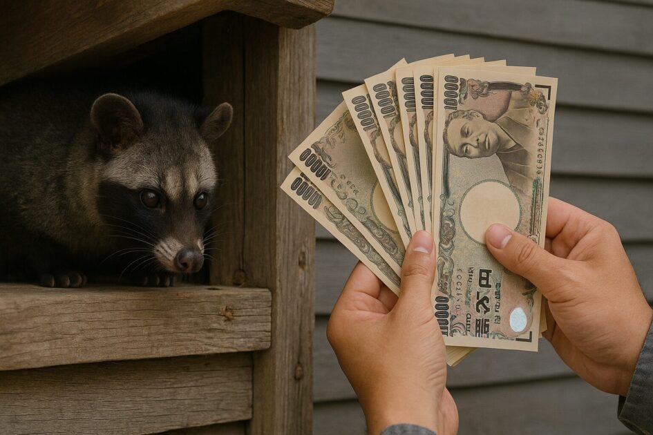 ハクビシン駆除業者の料金相場と費用内訳