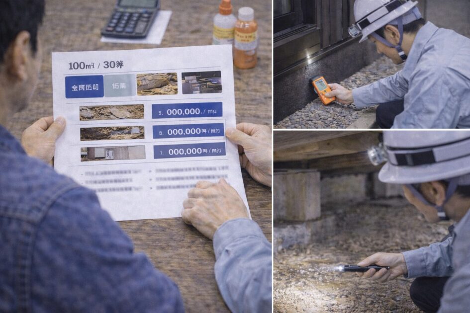 シロアリ駆除費用の相場｜㎡/坪単価の見方と「30坪」の目安