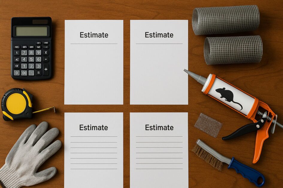 ネズミ駆除料金は“封鎖”で決まる。比較は同一スコープで